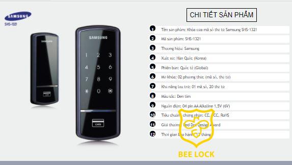 khóa mã số Samsung SHS 1321