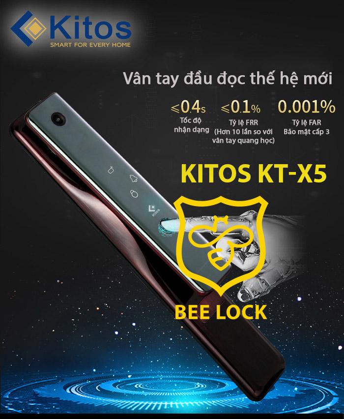khóa cửa vân tay cao cấp kitos X5