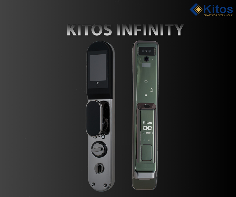 Khoá cửa vân tay cao cấp Kitos Infinity nhận diện khuôn mặt