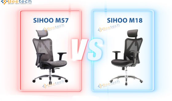 So sánh ghế công thái học Sihoo M18 với Sihoo M57